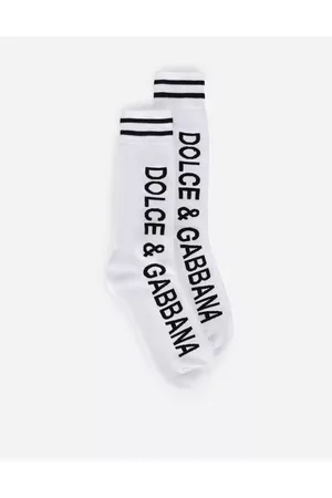 Dolce & Gabbana Socks - Socks - Jacquard socks with DG logo male XL
