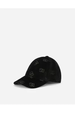 Dolce & Gabbana Hats - Hats and Gloves - Velvet baseball cap with jacquard DG logo male 57