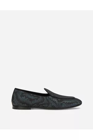 Dolce & Gabbana Loafers - Loafers and Moccasins - Iridescent fabric Caravaggio slippers male 42