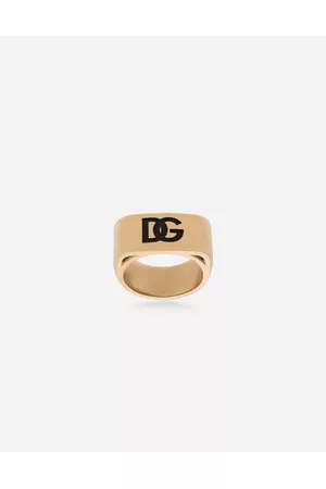 Dolce & Gabbana Rings - Bijoux - DG logo ring male 58