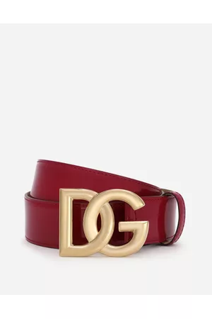 Dolce & Gabbana Belts - Belts - Polished calfskin belt with DG logo female 65