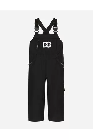 Dolce & Gabbana Ski Suits - Trousers and Shorts - Nylon ski salopettes with DG logo embroidery male 8 years