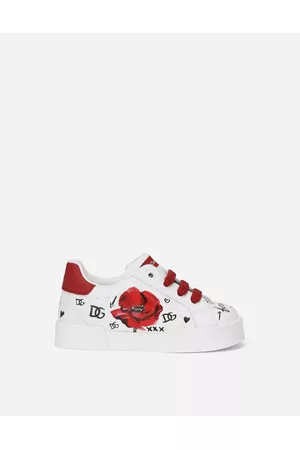 Dolce & Gabbana Sneakers - Shoes for First Steps (19-26) - First steps Portofino Light sneakers with poppy print female 20