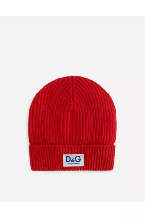 Dolce & Gabbana Hats - Hats and Gloves - Knit cashmere hat with D&G patch male OneSize