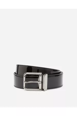 Dolce & Gabbana Belts - Belts - Patent leather belt male 90