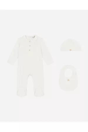 Dolce & Gabbana 80s Fashion - Gift Sets and Babygrows - 3-piece gift set in interlock jersey and poplin male 0/3