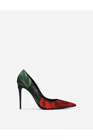 Dolce & Gabbana High Heels - Pumps and Slingback - Rose-print jersey pumps female 35