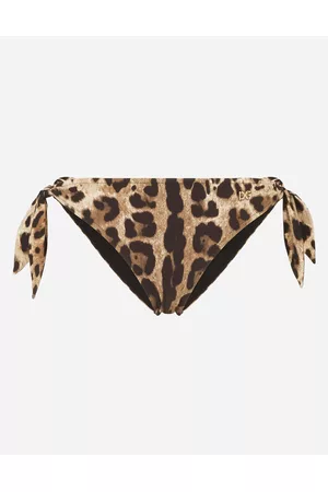 Dolce & Gabbana Bikini Bottoms - Beachwear - Leopard-print tie bikini bottoms female 2