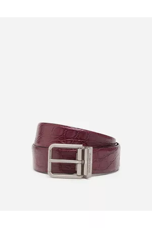 Dolce & Gabbana Belts - Belts - Crocodile nappa belt male 85