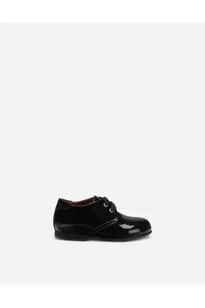 Dolce & Gabbana Formal Shoes - Shoes for First Steps (19-26) - Patent leather derby shoes with logo male 25