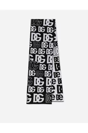 Dolce & Gabbana Scarves - Accessories - Knit scarf with jacquard DG logo female S