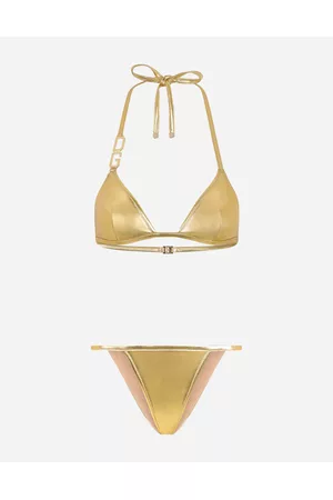 Dolce & Gabbana Triangle Bikinis - Beachwear - Triangle bikini with DG logo female 1