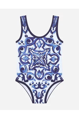 Dolce & Gabbana Swimsuits - Collection - Majolica-print one-piece swimsuit female 3 years