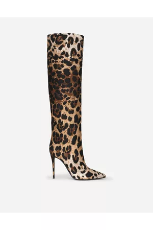 Dolce & Gabbana Boots - Boots and Booties - Leopard jacquard boots female 37