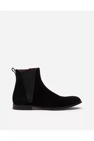 Dolce & Gabbana Chelsea Boots - Boots - Velvet calfskin chelsea boots male 44