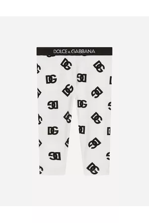 Dolce & Gabbana Printed Skirts - Trousers and Skirts - Interlock leggings with DG logo print female 3/6 months