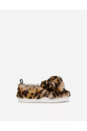 Dolce & Gabbana Flat Shoes - Shoes (24-38) - Lion-design faux fur slip-on sneakers female 28