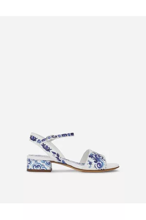 Dolce & Gabbana Sandals - Collection - Majolica-print calfskin sandals female 24