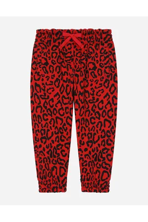 Dolce & Gabbana Printed Skirts - Trousers and Skirts - Jersey jogging pants with leopard print female 2 years