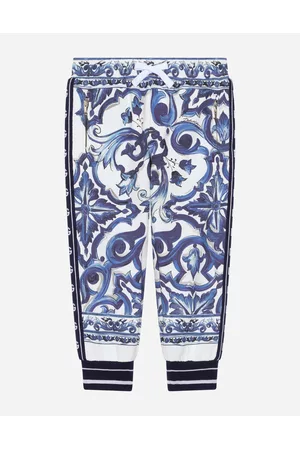 Dolce & Gabbana Pants - Collection - Majolica-print jersey jogging pants female 6 years
