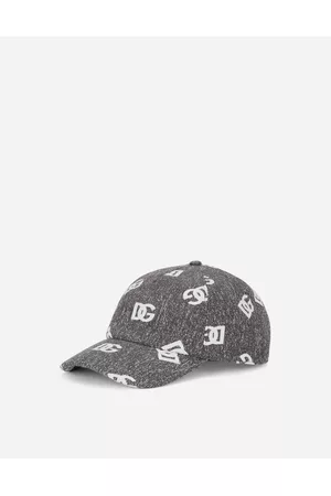 Dolce & Gabbana Hats - Hats and Gloves - Cotton jacquard baseball cap with DG logo male 57
