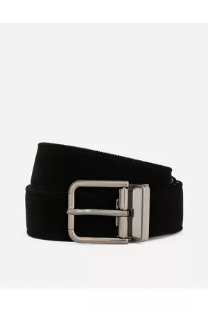 Dolce & Gabbana Belts - Belts - Cotton velvet belt male 80
