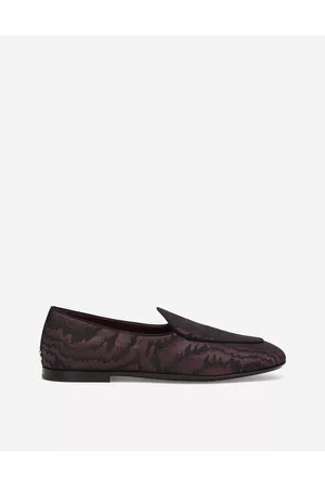 Dolce & Gabbana Loafers - Loafers and Moccasins - Iridescent fabric Caravaggio slippers male 41