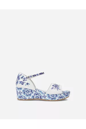 Dolce & Gabbana Sandals - Collection - Majolica-print calfskin sandals female 24
