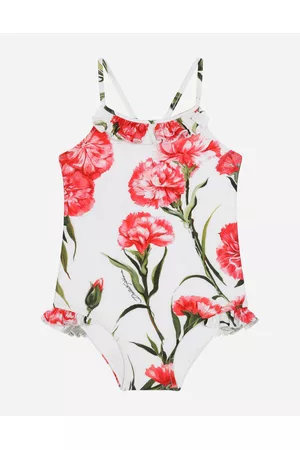 Dolce & Gabbana Swimsuits - Beachwear - Carnation-print one-piece swimsuit female 2 years