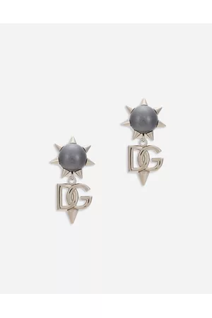 Dolce & Gabbana Stud Earrings - Bijoux - Clip-on earring with DG logo and stud embellishment male OneSize