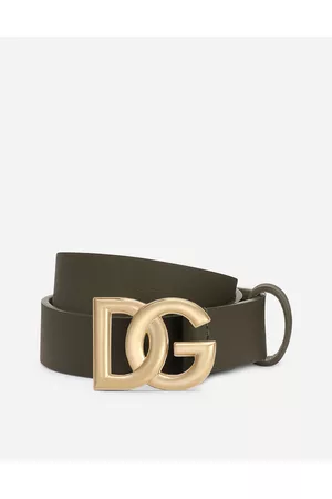Dolce & Gabbana Belts - Accessories - Calfskin belt with DG logo male M