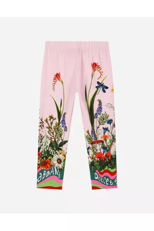 Dolce & Gabbana Printed Skirts - Trousers and Skirts - Rabbit-print interlock leggings female 3 years