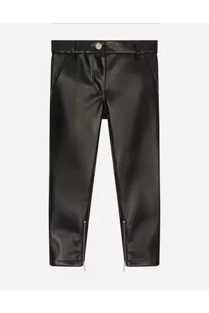 Dolce & Gabbana Leather Pants - Trousers and Skirts - Faux leather pants female 2 years
