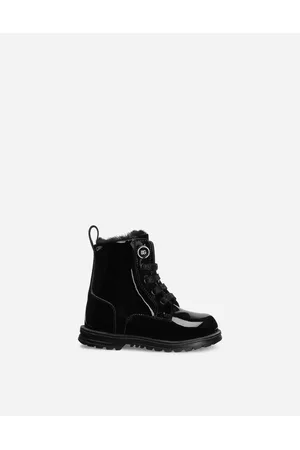 Dolce & Gabbana Winter Boots - Shoes for First Steps (19-26) - Patent leather combat boots female 19