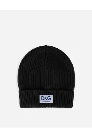 Dolce & Gabbana Hats - Hats and Gloves - Knit wool hat with D&G patch male OneSize