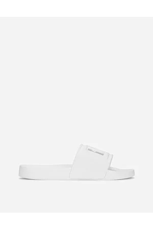 Dolce & Gabbana Sandals - Sandals and Slides - Rubber beachwear sliders with DG logo male 39