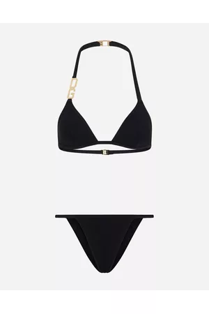 Dolce & Gabbana Triangle Bikinis - Beachwear - Triangle bikini with DG logo female 1