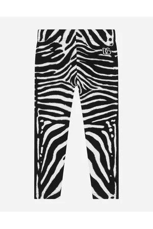 Dolce & Gabbana Printed Skirts - Trousers and Skirts - Zebra-print interlock leggings female 2 years