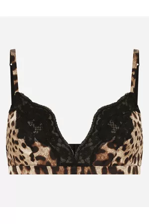 Dolce & Gabbana Padded Bikinis - Underwear - Leopard-print padded triangle bikini top female 1