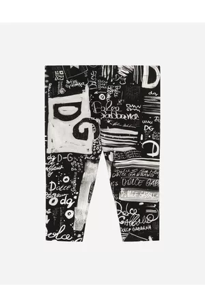 Dolce & Gabbana Printed Skirts - Trousers and Skirts - Graffiti-print interlock leggings female 9/12