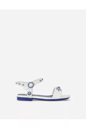 Dolce & Gabbana Sandals - Shoes (24-38) - Calfskin sandals with rhinestones female 25