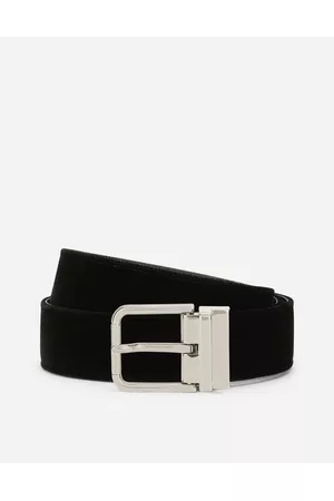 Dolce & Gabbana Belts - Belts - Cotton velvet belt male 90