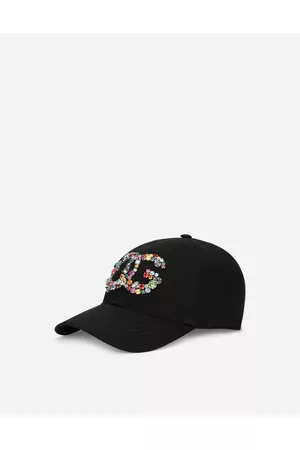 Dolce & Gabbana Hats - Hats and Gloves - Baseball cap with crystal-embellished DG logo male 58