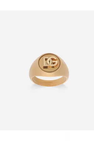Dolce & Gabbana Rings - Bijoux - DG logo ring male 58