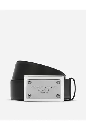 Dolce & Gabbana Belts - Belts - Calfskin belt with branded tag male 95