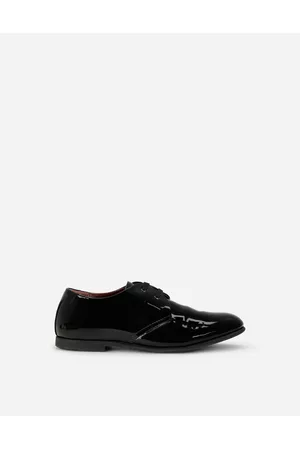 Dolce & Gabbana Formal Shoes - Shoes (24-38) - Patent leather derby shoes with logo male 28