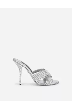 Dolce & Gabbana Mules - Slides and Mules - Crystal mesh mules female 37.5