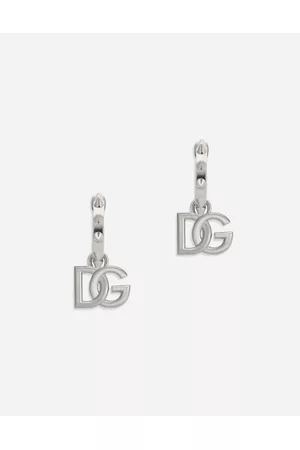 Dolce & Gabbana Earrings - Bijoux - DG logo earrings with stud embellishment and butterfly backs male OneSize