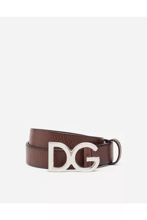 Dolce & Gabbana Belts - Belts - Tumbled leather belt male 90