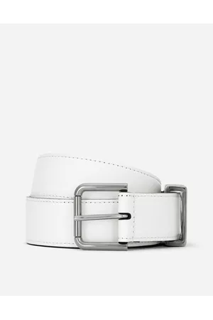 Dolce & Gabbana Belts - Belts - Calfskin belt with DG logo male 85
